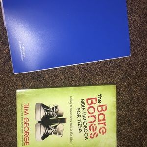 New notebook and bible book